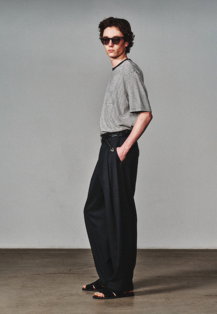 Art if acts - Washed Stripe Pocket S/S Tee (Charcoal) product image 5 | TRAB K-Fashion Australia