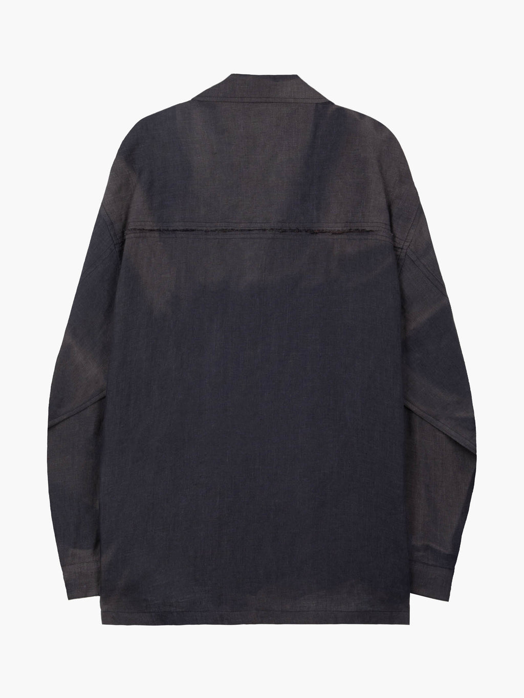 Jiyong Kim - Sun-Bleached Raw Edged Shirt (Black) product image 9 | TRAB K-Fashion Australia