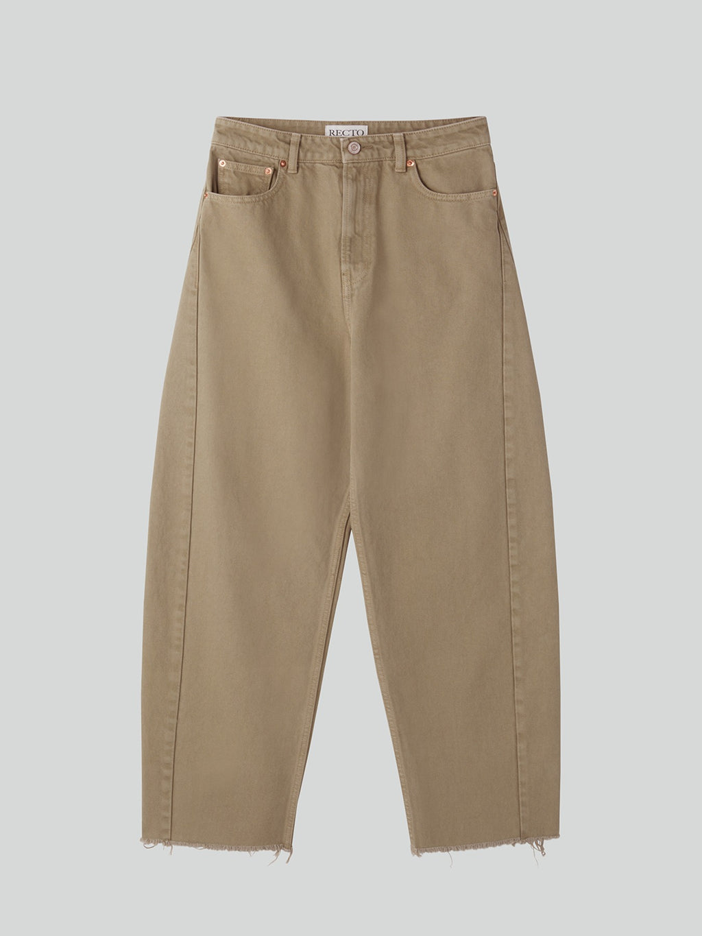 Recto - Washed Curved Denim (Beige Khaki) product image 1 | TRAB K-Fashion Australia