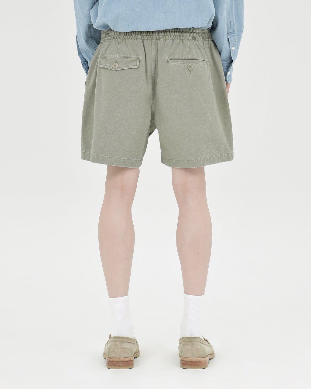 Brownyard - Washed Shorts (Olive Grey) product image 2 | TRAB K-Fashion Australia