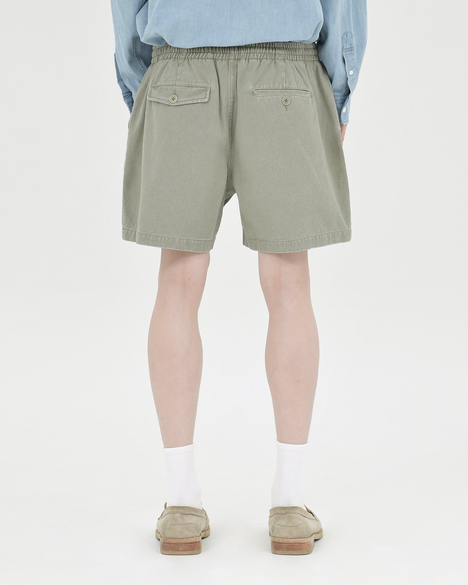 Brownyard - Washed Shorts (Olive Grey) product image 2 | TRAB K-Fashion Australia