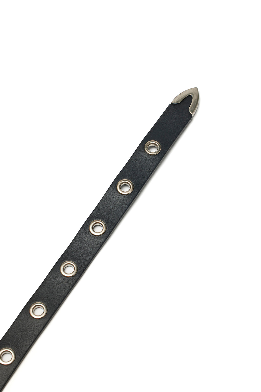 Matin Kim - Stud Eyelet Leather Belt (Black) product image 3 | TRAB K-Fashion Australia