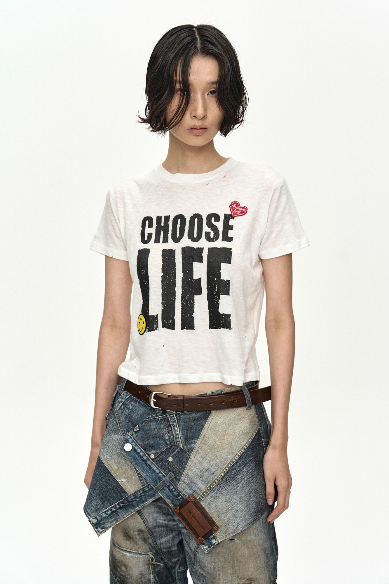 Andersson Bell - (essential) Unisex Choose Life T-Shirt (White) product image 1 | TRAB K-Fashion Australia