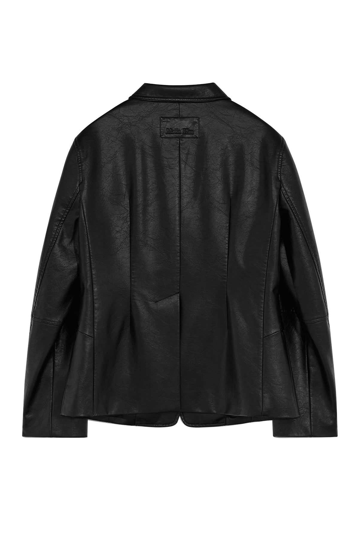 Matin Kim - Leather Single Blazer (Black) product image 2 | TRAB K-Fashion Australia