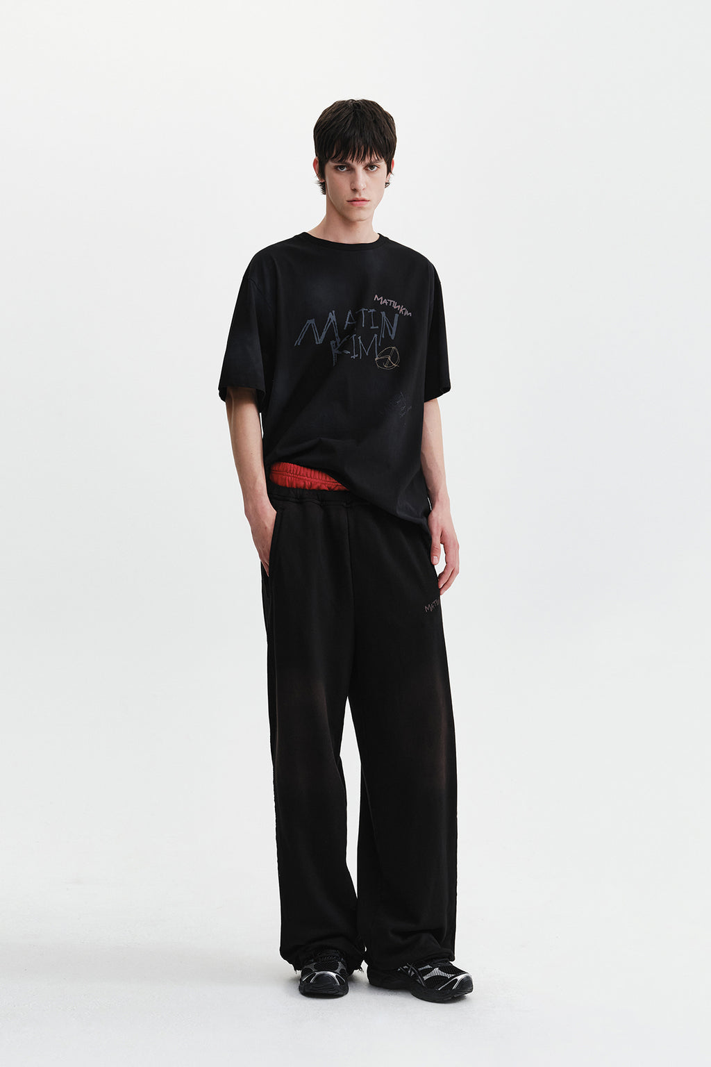 Matin Kim - Vintage Graffiti Logo Top (Black) product image 11 | TRAB K-Fashion Australia