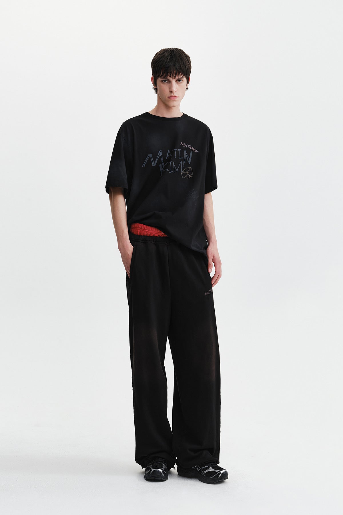 Matin Kim - Vintage Graffiti Logo Top (Black) product image 11 | TRAB K-Fashion Australia