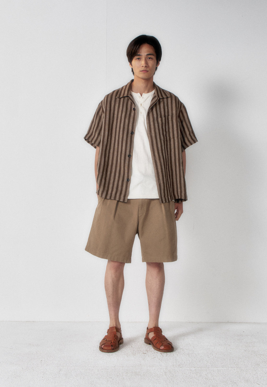 Art if acts - Washed Chino Shorts (Beige) product image 4 | TRAB K-Fashion Australia