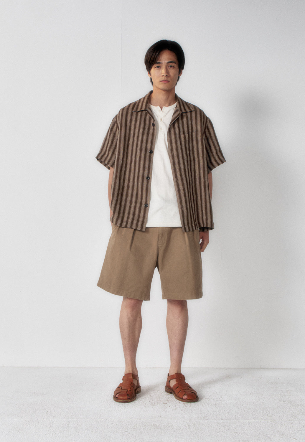 Art if acts - Washed Chino Shorts (Beige) product image 4 | TRAB K-Fashion Australia