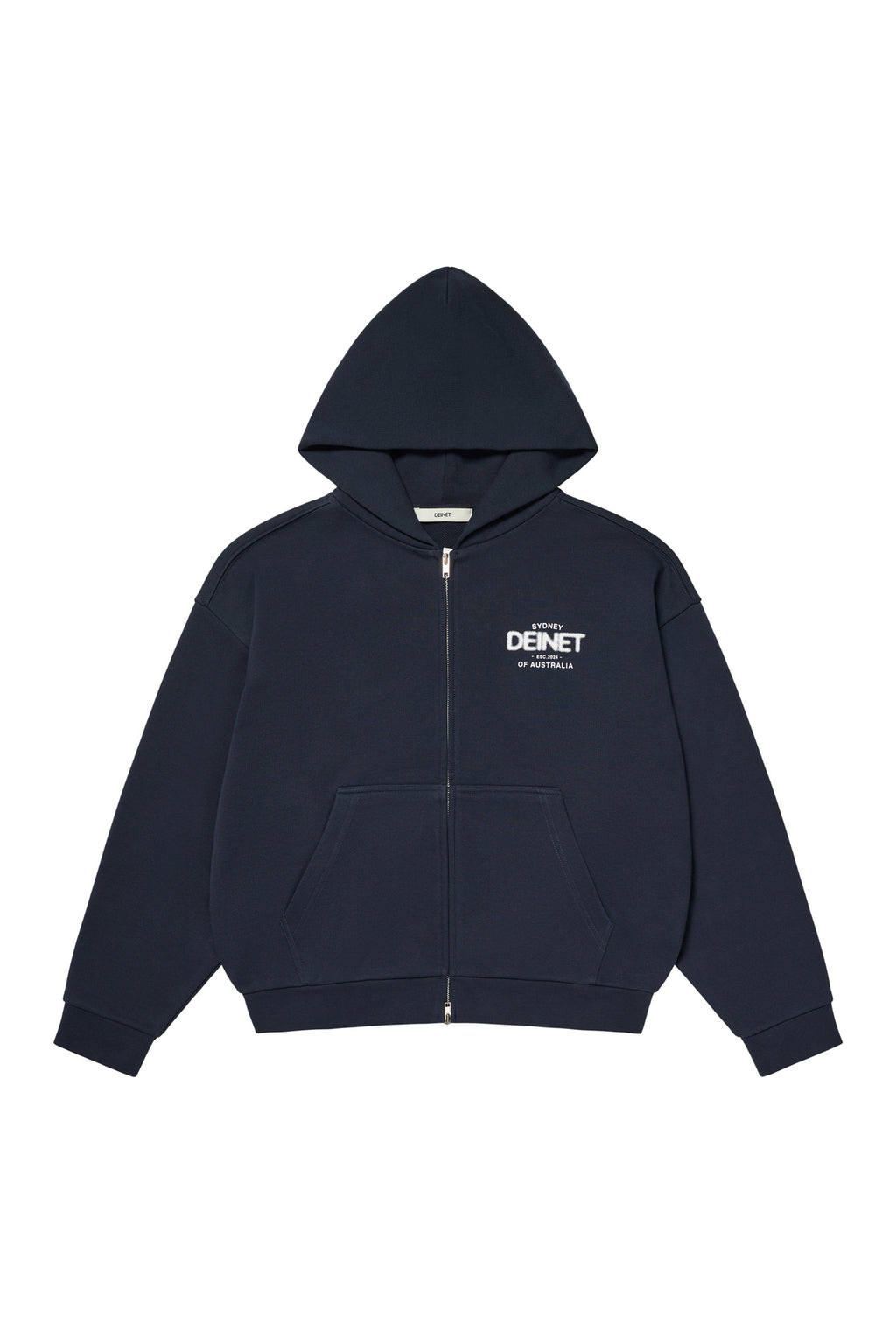 Deinet - Lost In Sydney Zip-Up Hoodie (Navy) product image 1 | TRAB K-Fashion Australia