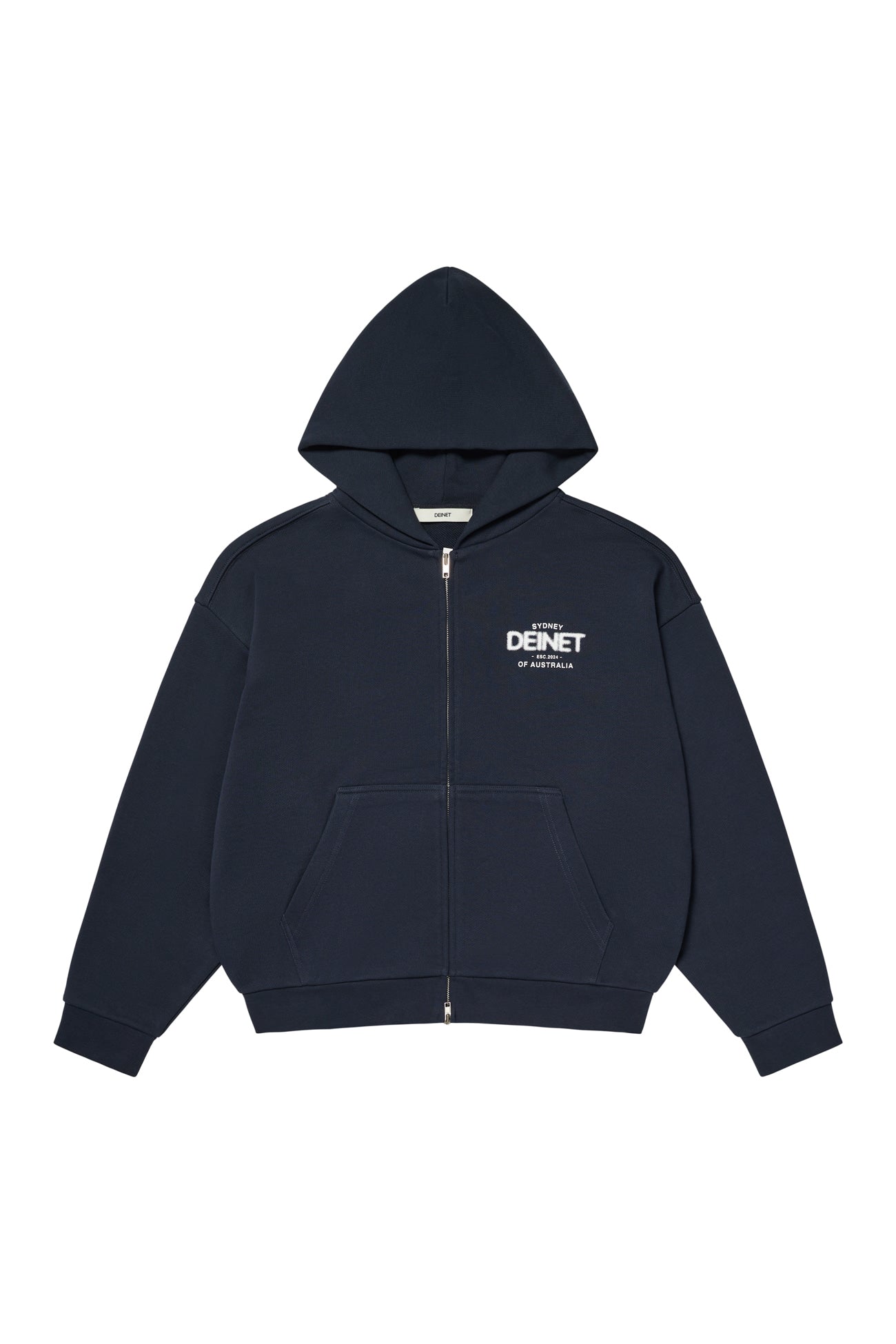 Deinet - Lost In Sydney Zip-Up Hoodie (Navy) product image 1 | TRAB K-Fashion Australia