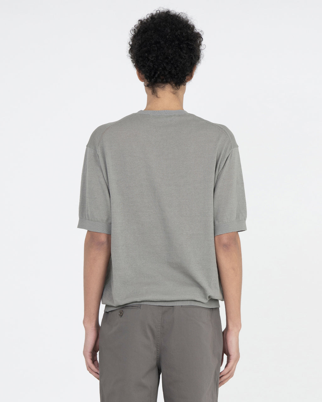 Brownyard - Hard Twist Supima Cotton Half Knit (Washed Grey) product image 2 | TRAB K-Fashion Australia