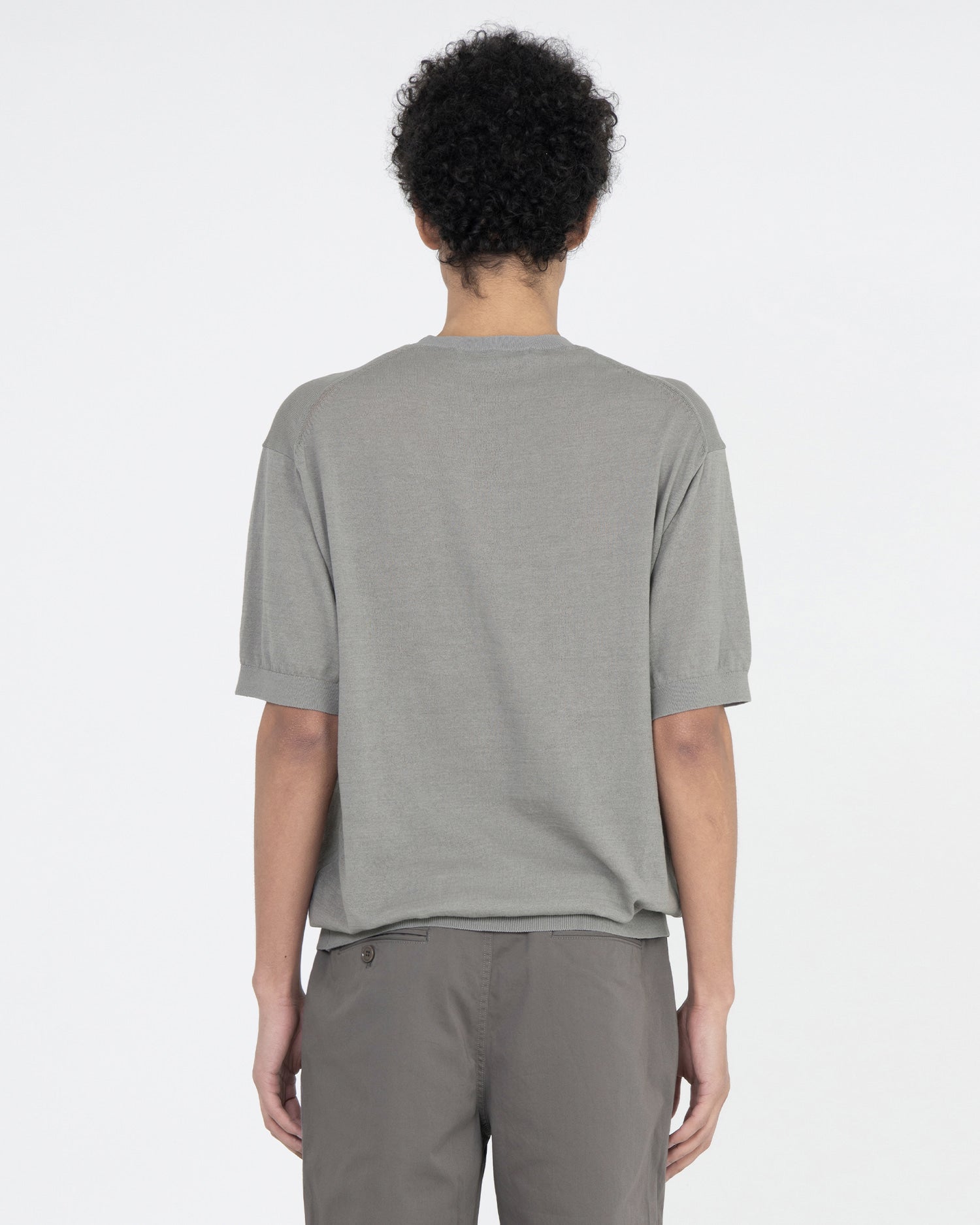 Brownyard - Hard Twist Supima Cotton Half Knit (Washed Grey) product image 2 | TRAB K-Fashion Australia