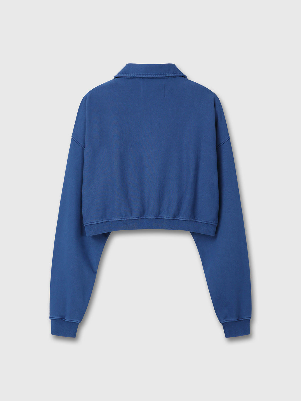 Tonywack - Garment-Dyed Cropped Zip Up Sweatshirt (Indigo) product image 8 | TRAB K-Fashion Australia