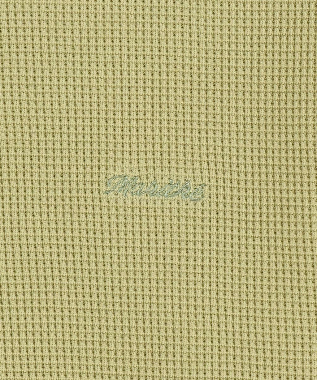 Marithe & Francois Girbaud - Waffle Henley Neck Sweatshirt (Light Olive) product image 4 | TRAB K-Fashion Australia