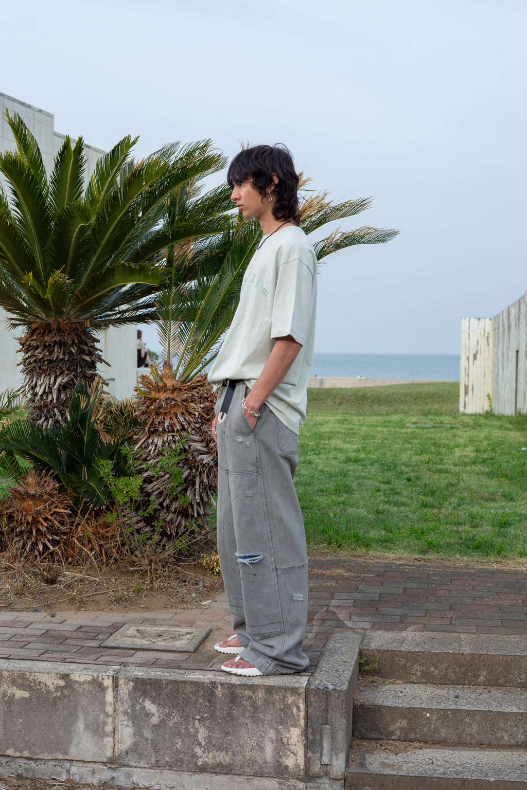 Matin Kim - Minimal Arch Logo Top (Mint) product image 8 | TRAB K-Fashion Australia