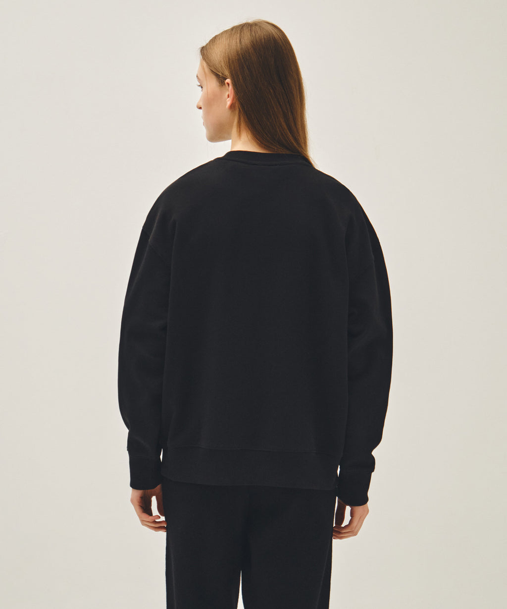 Marithe & Francois Girbaud - Drawing Classic Logo Sweatshirt (Black) product image 3 | TRAB K-Fashion Australia