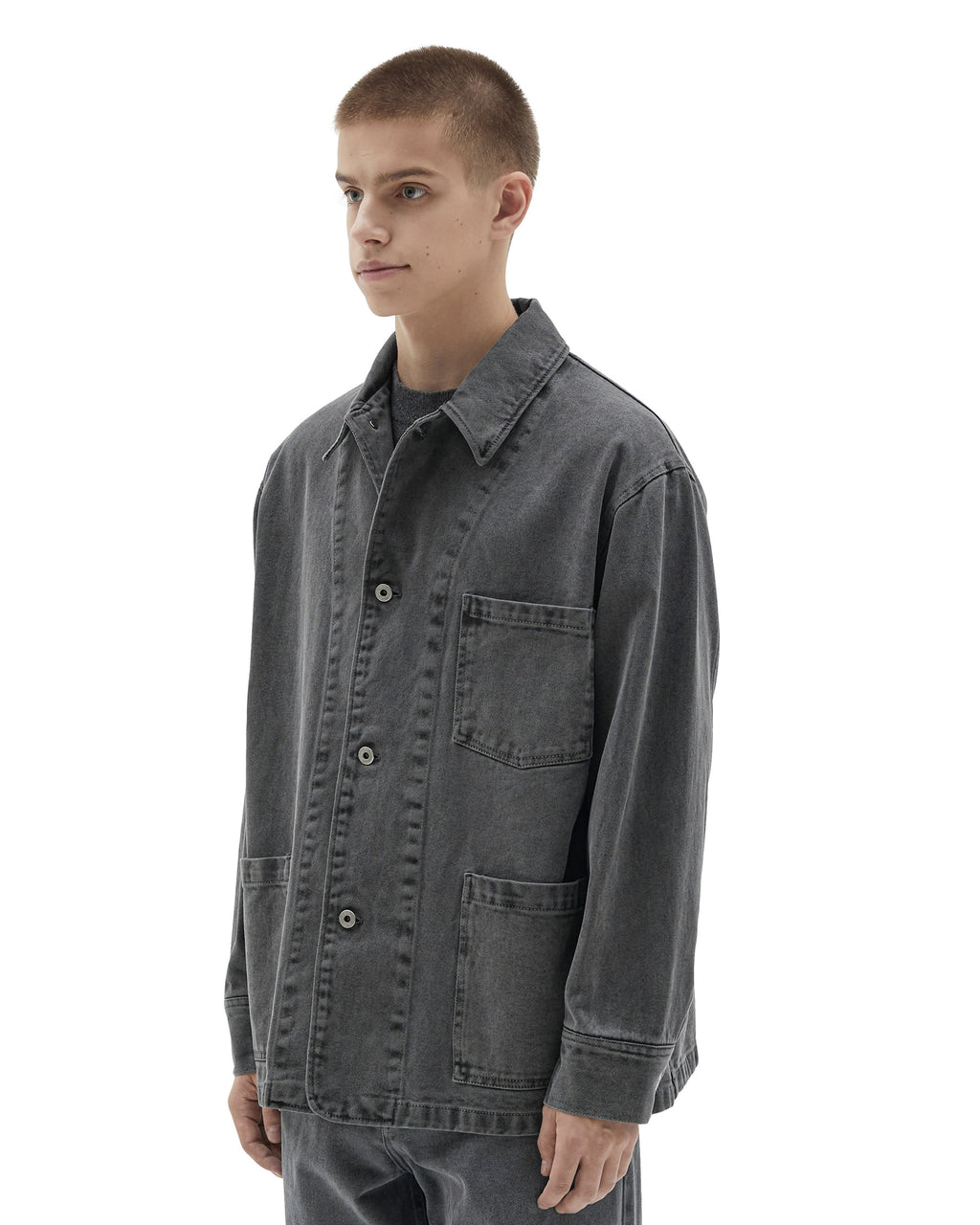 Brownyard - French Work Jacket (Grey) product image 3 | TRAB K-Fashion Australia