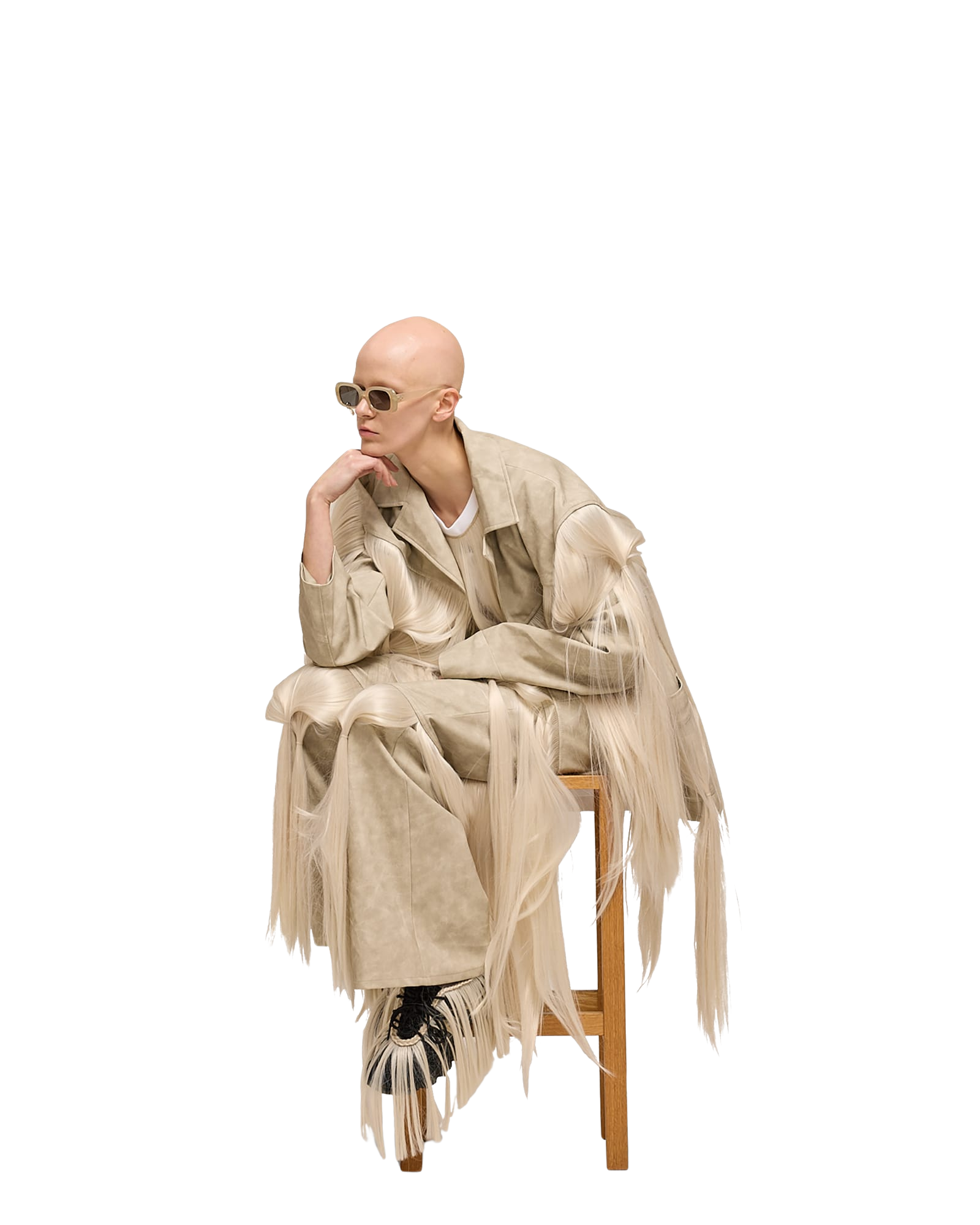 Kimhe Kim - Hair Embellished Western Jacket (Grey) product image 5 | TRAB K-Fashion Australia