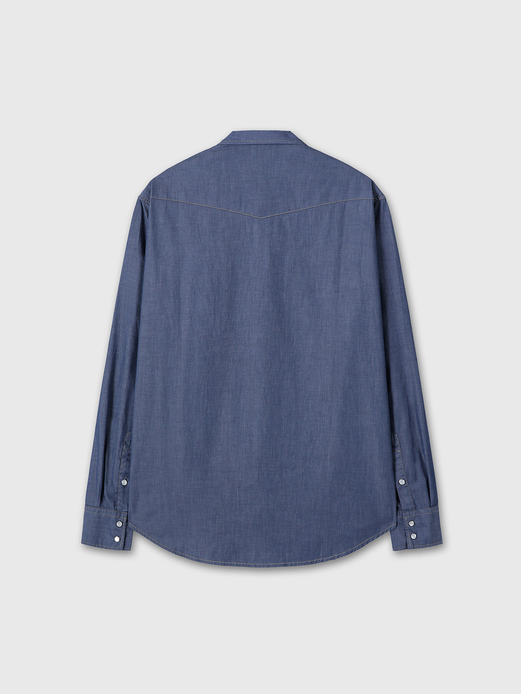 Tonywack - Washed Chambray Western Shirt Italian Fabric (Medium Indigo) product image 8 | TRAB K-Fashion Australia