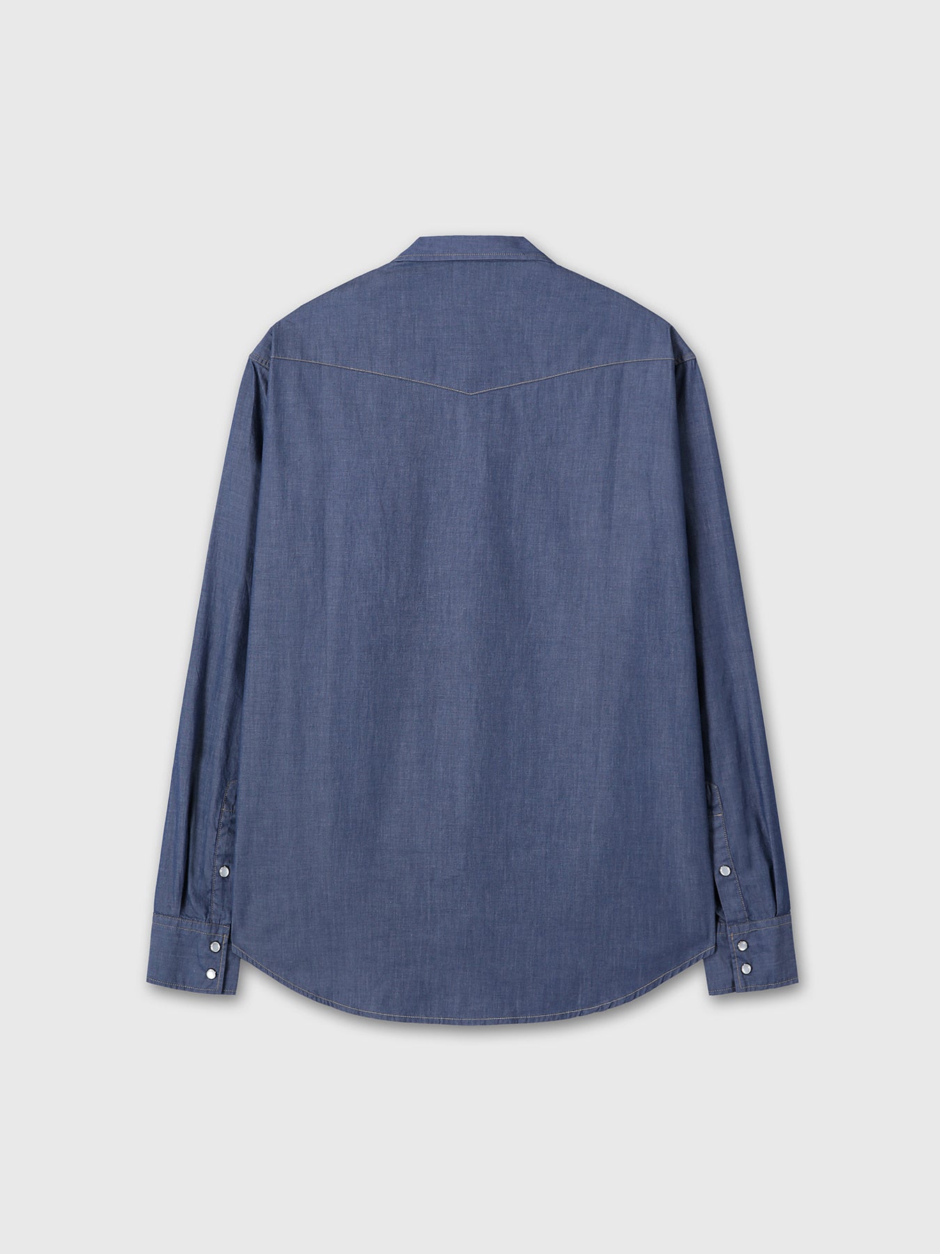 Tonywack - Washed Chambray Western Shirt Italian Fabric (Medium Indigo) product image 8 | TRAB K-Fashion Australia