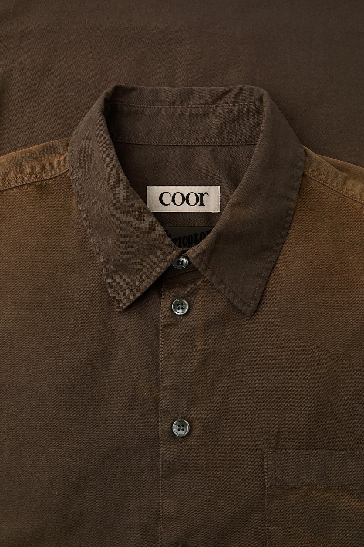 Coor - Washed Dyed Sun Faded Shirt (Washed Brown) product image 5 | TRAB K-Fashion Australia
