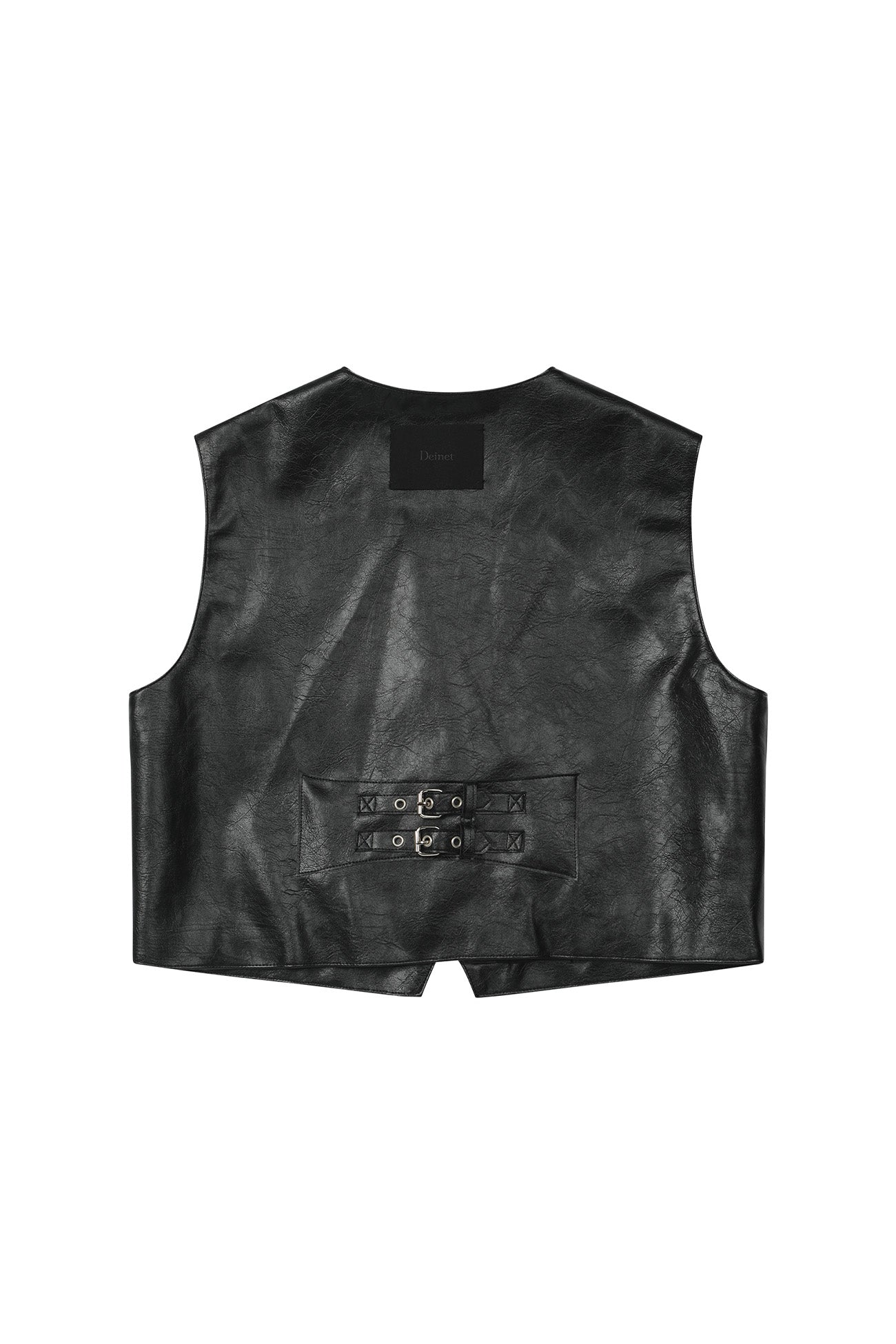 Deinet - Faux Leather Vest (Black) product image 12 | TRAB K-Fashion Australia