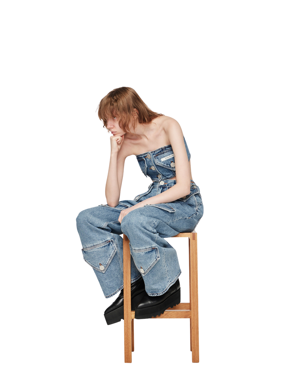 Kimhe Kim - Two Pocket Emma Tube Top (Sky Blue) product image 5 | TRAB K-Fashion Australia