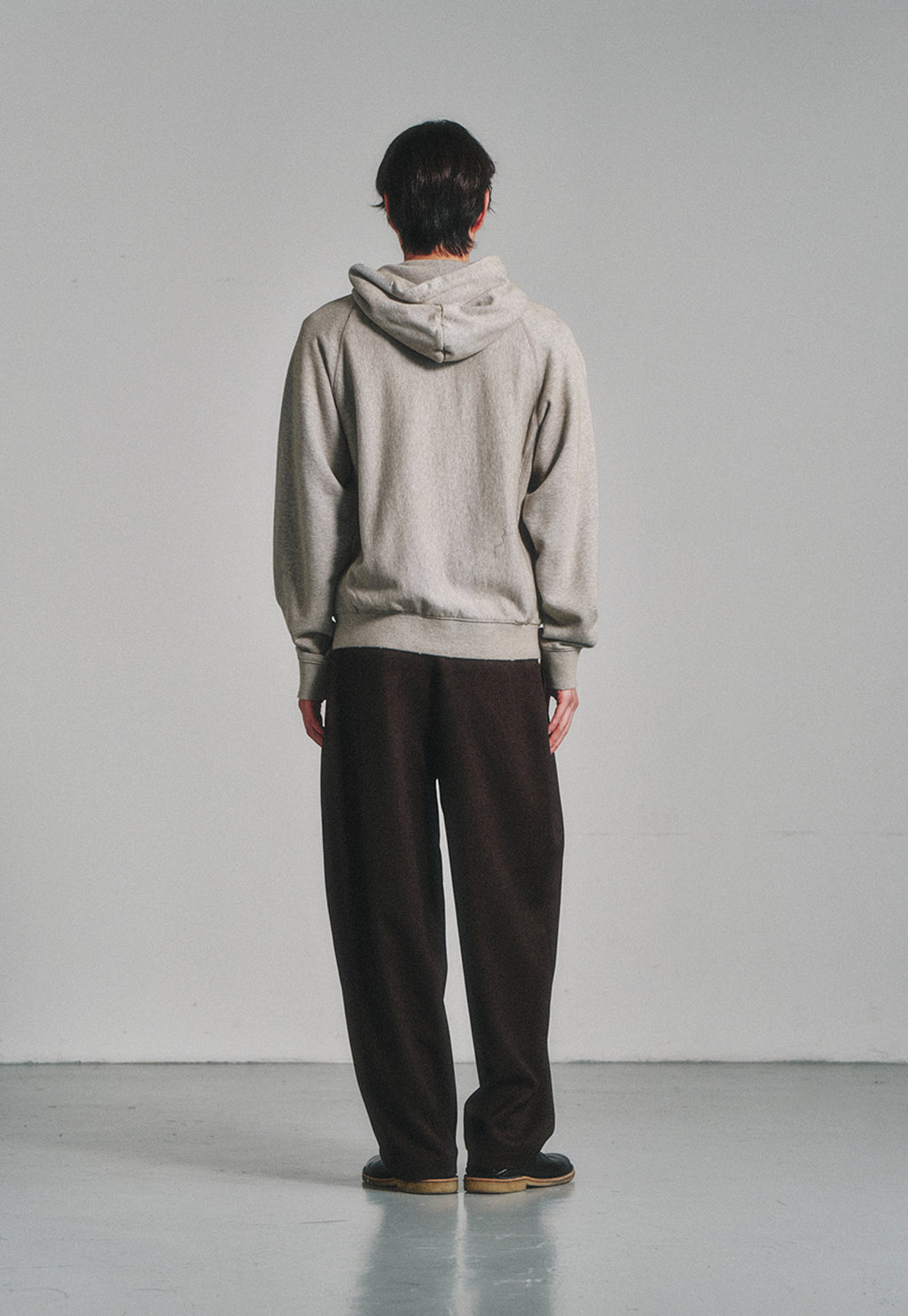 Art if acts - Garments Dyed Sweat Hooded Zip-Up (Melange Grey) product image 3 | TRAB K-Fashion Australia