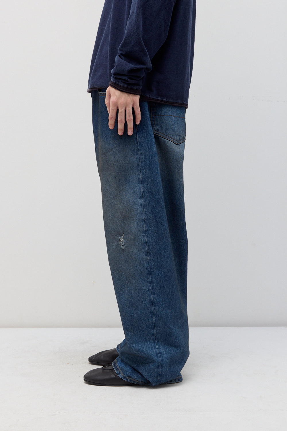 Hatchingroom - Regular Selvedge Jeans (Dusty Blue) product image 7 | TRAB K-Fashion Australia