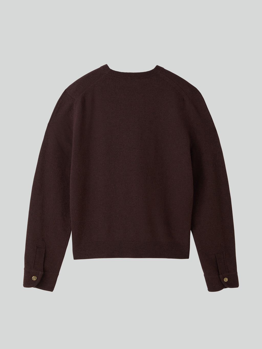 Recto - Shirt Cuffs Detail Knit Top (Dark Burgundy) product image 9 | TRAB K-Fashion Australia