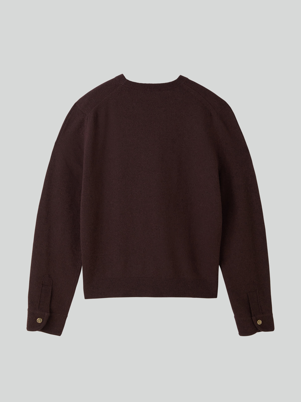 Recto - Shirt Cuffs Detail Knit Top (Dark Burgundy) product image 9 | TRAB K-Fashion Australia