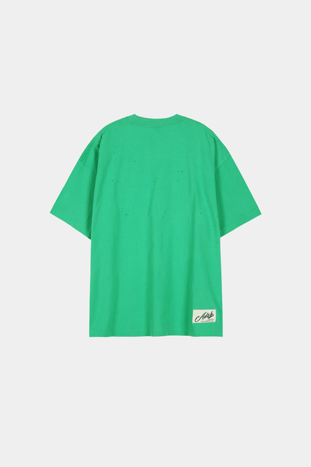 Andersson Bell - (essential) Unisex Spray Washed Heart Message T-Shirt (Green) product image 11 | TRAB K-Fashion Australia