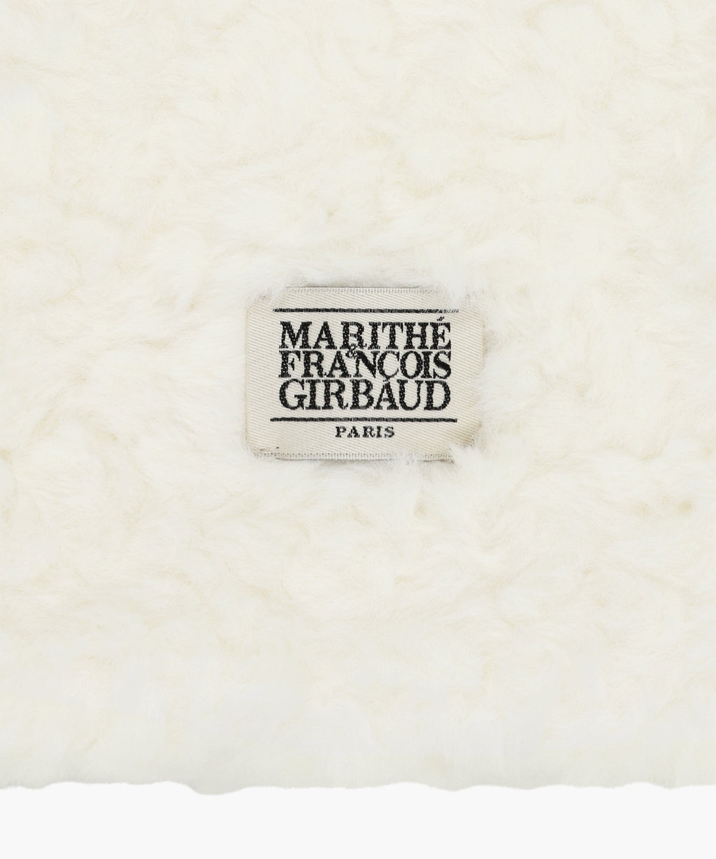 Marithe & Francois Girbaud - Classic Logo Fur Muffler (Ivory) product image 3 | TRAB K-Fashion Australia
