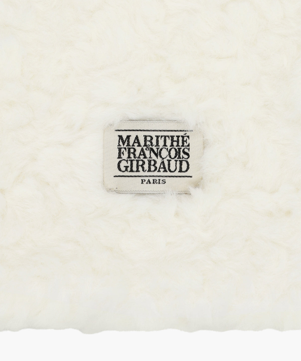 Marithe & Francois Girbaud - Classic Logo Fur Muffler (Ivory) product image 3 | TRAB K-Fashion Australia