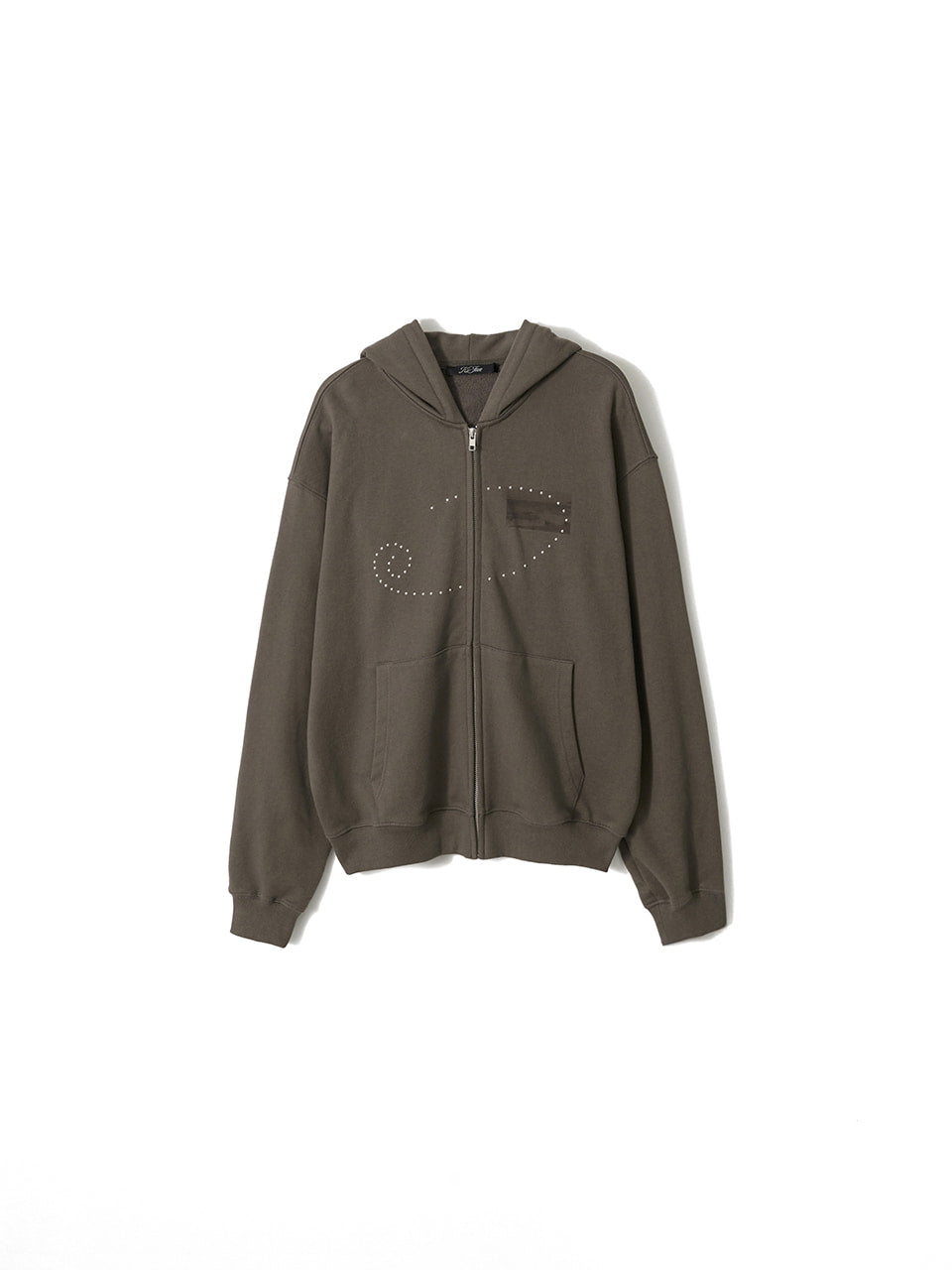Kijun - Dusty Zip-Up Hoodie (Charcoal) product image 9 | TRAB K-Fashion Australia
