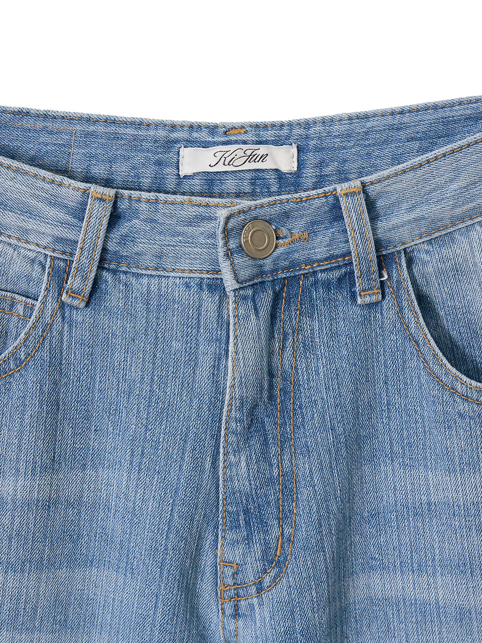 Kijun - Washed Relaxed Fit Jeans (Blue) product image 9 | TRAB K-Fashion Australia