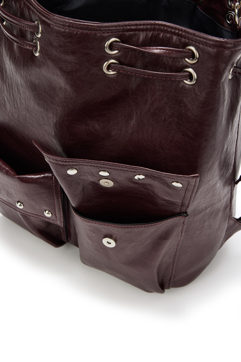 Deinet - Deinet 5-Way Stud Pocket Multi Bag (Burgundy) product image 13 | TRAB K-Fashion Australia