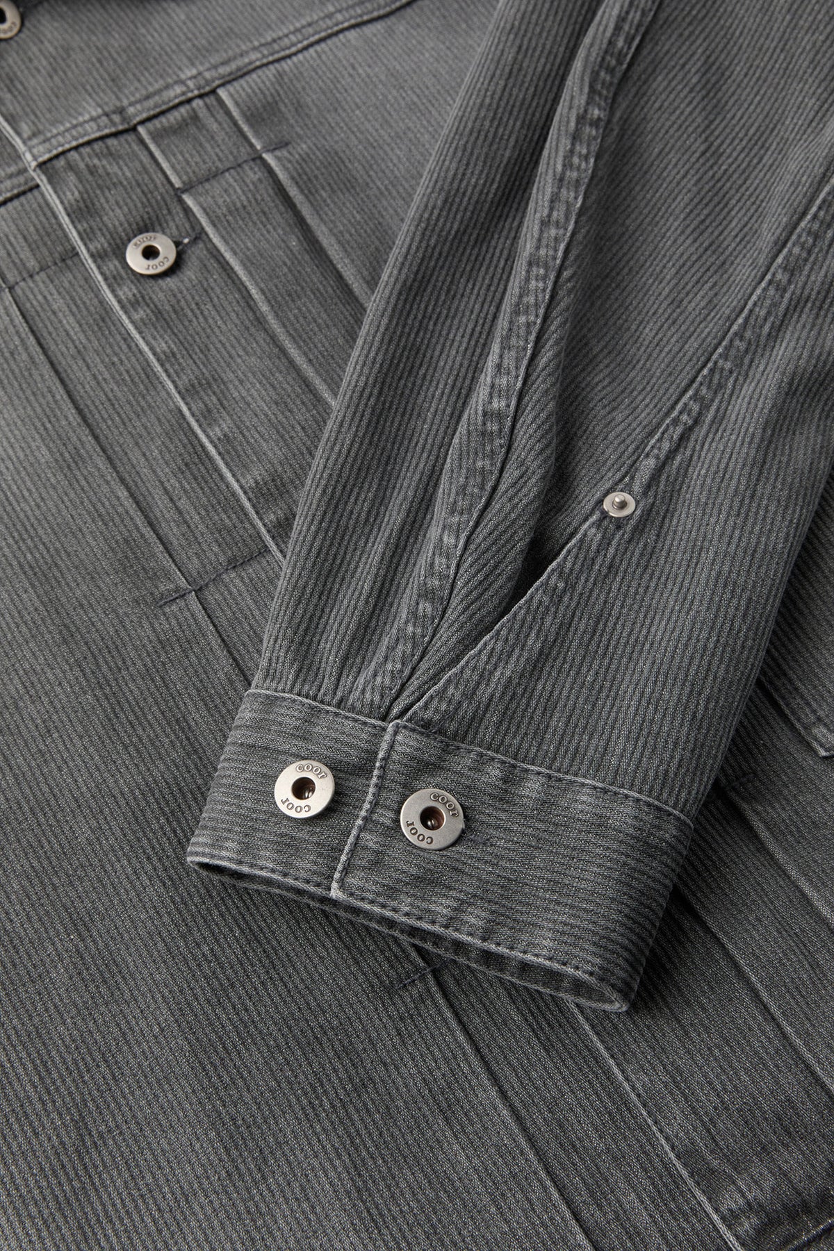Coor - Type 1 Rib Texture Trucker Jacket (Washed Gray) product image 6 | TRAB K-Fashion Australia