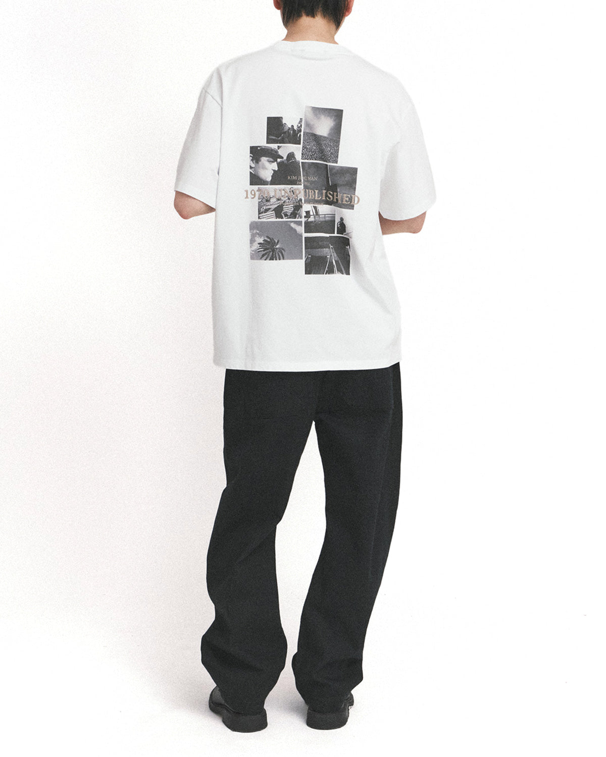 Eastlogue - Monochrome Photograph T-shirt (White) product image 1 | TRAB K-Fashion Australia