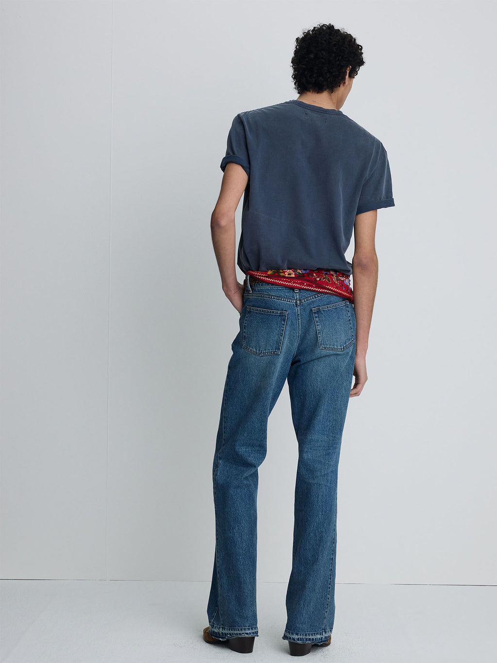 Tonywack - Flared-Leg Reconstructed Denim Jeans (Vintage Blue) product image 4 | TRAB K-Fashion Australia