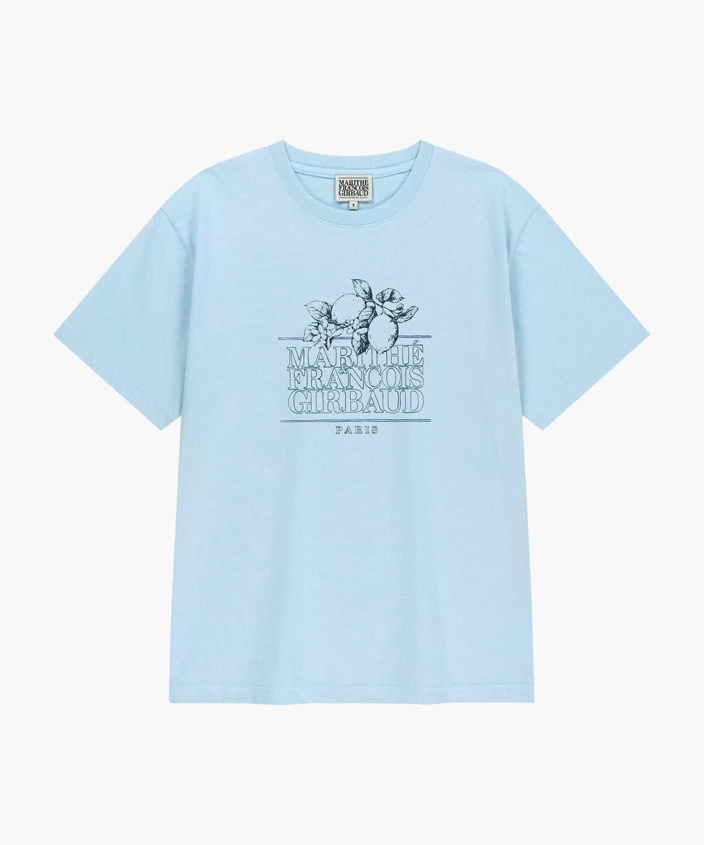 Marithe & Francois Girbaud - Aerocool Lemon Classic Logo Tee (Ice Blue) product image 6 | TRAB K-Fashion Australia