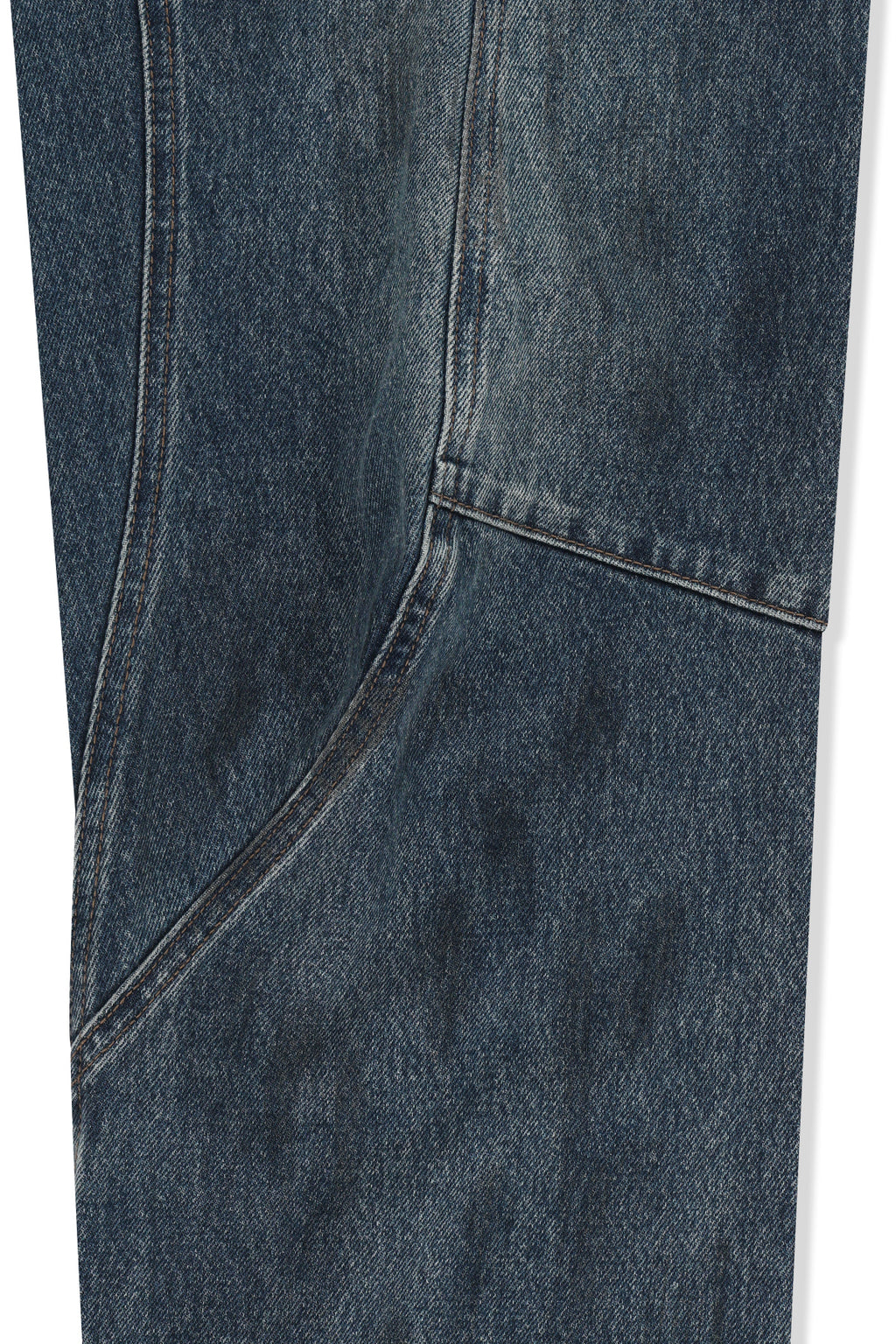 Matin Kim - Curved Seam Straight Denim Pants (Blue) product image 5 | TRAB K-Fashion Australia