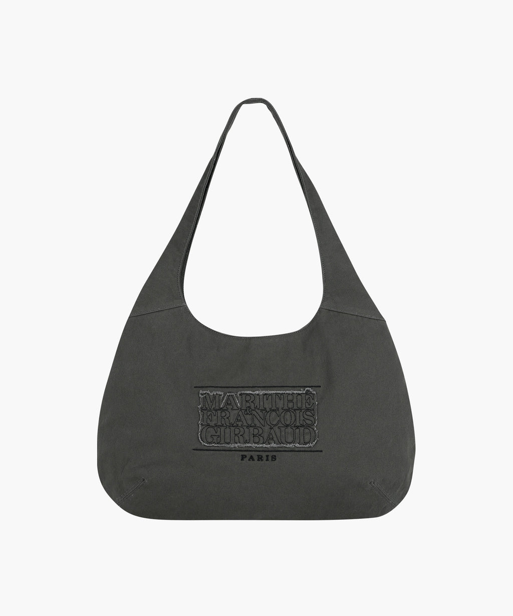 Marithe & Francois Girbaud - Classic Logo Round One Shoulder Bag (Charcoal) product image 1 | TRAB K-Fashion Australia