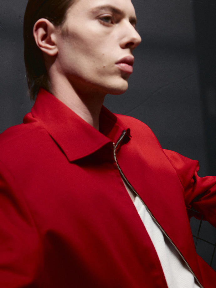 Tonywack - Cotton Twill French Blouson (Red) product image 8 | TRAB K-Fashion Australia