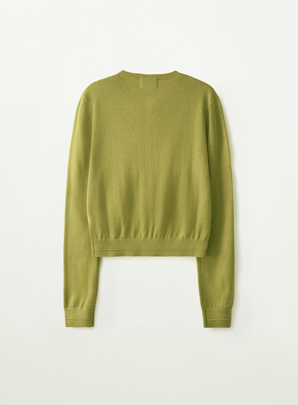 Satur - [LeeMinjung Pick] (W) Loren Basic Crewneck Fine Cardigan (Olive Green) product image 3 | TRAB K-Fashion Australia