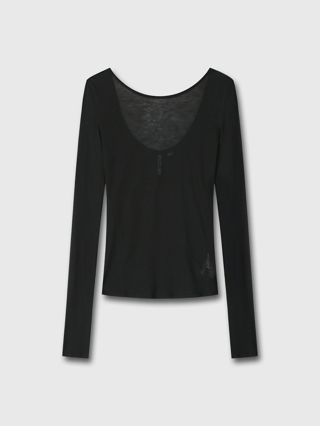 Tonywack - Low Back Long Sleeve T-Shirt (Black) product image 7 | TRAB K-Fashion Australia