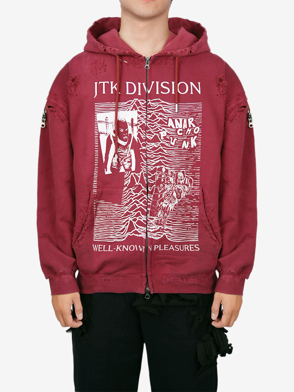 Juntae Kim - 'Jtk Division' Zip-Up Hoodie (OC2) product image 1 | TRAB K-Fashion Australia