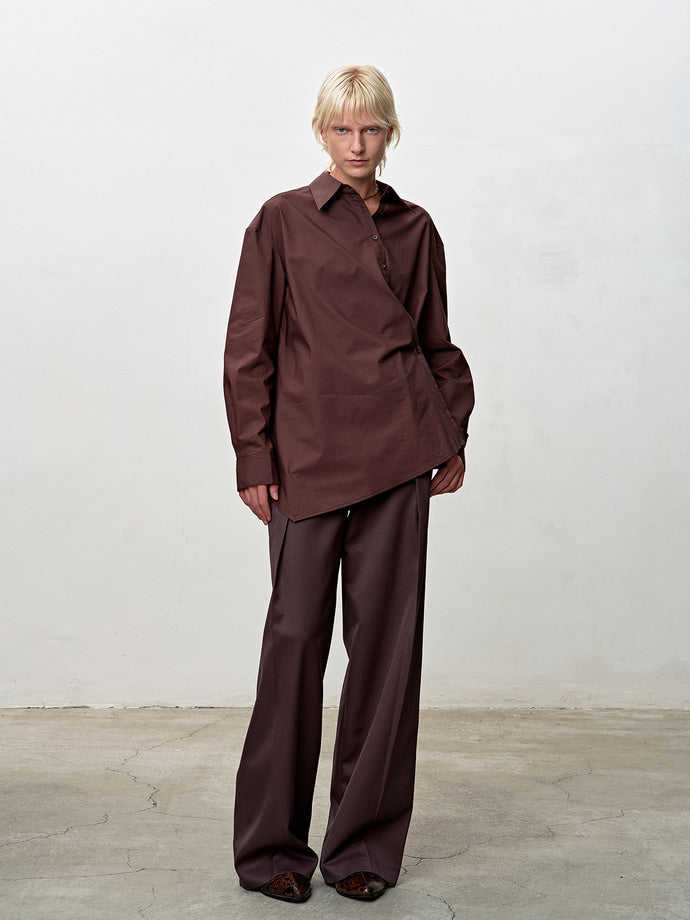 Tonywack - Cotton Twisted Shirt (Brown) product image 8 | TRAB K-Fashion Australia