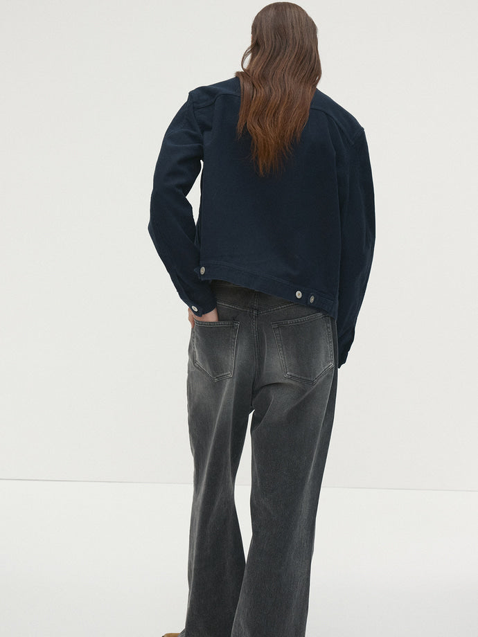 Tonywack - Loose Flared-Leg Denim Jeans (Washed Black) product image 3 | TRAB K-Fashion Australia