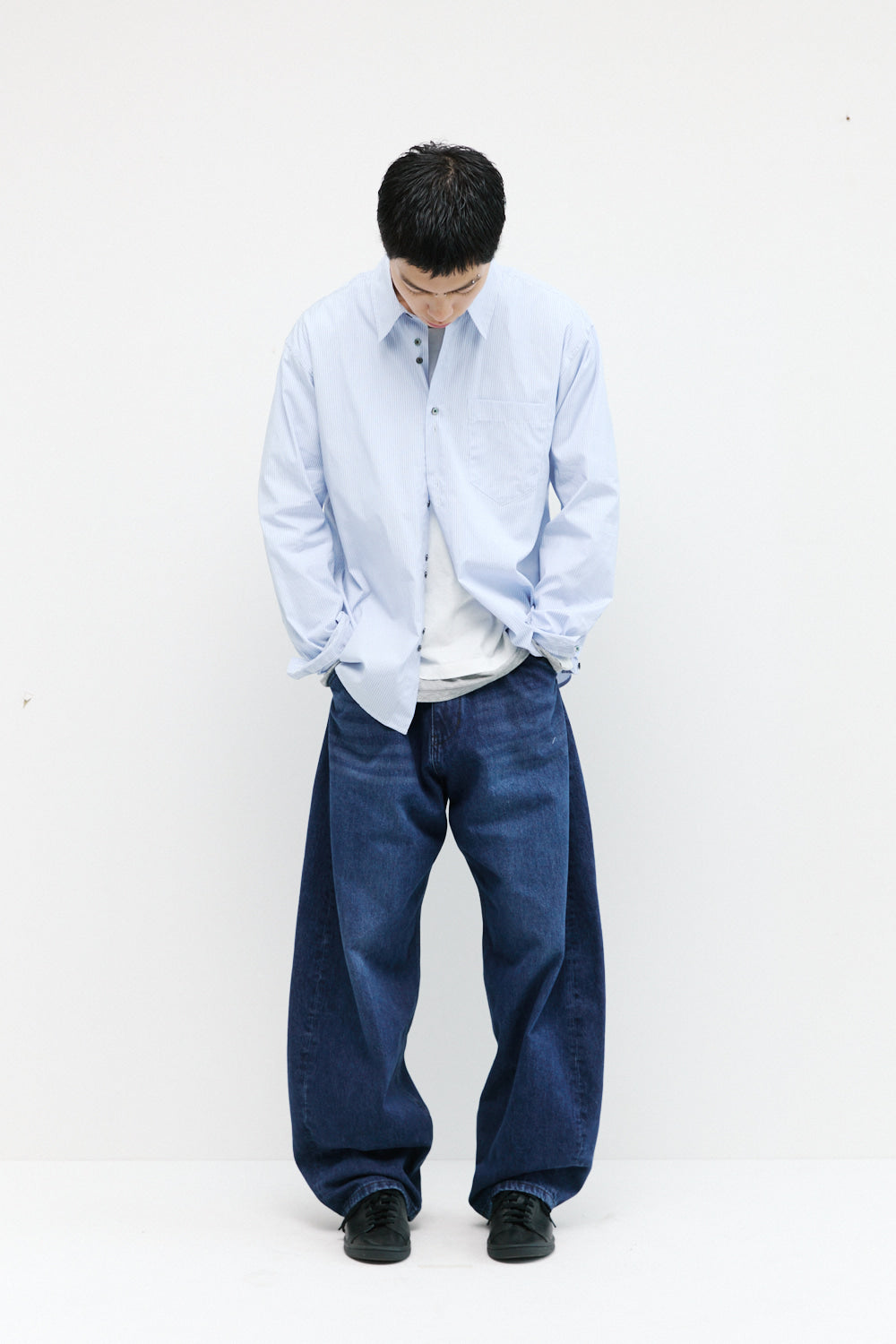 Hatchingroom - Rana Shirt Stripe (Blue) product image 7 | TRAB K-Fashion Australia